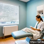 Home 18 화학적 필링 비용 - A modern dermatology clinic in an upscale Brazilian urban neighborhood, featuring a bright, clean tr...